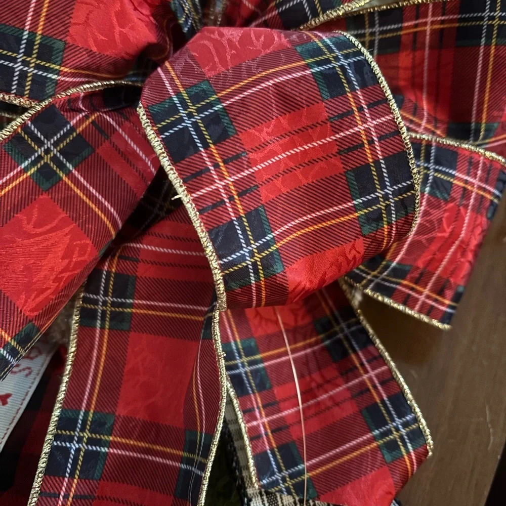 Red/Green Ralph Lauren Plaid Bow Theme Inspired Tree Or Garland Final Sale